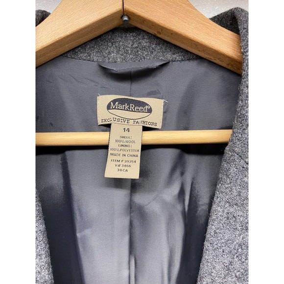 Mark Reed Exclusive Fashions 100% Wool Woman Blazer Jacket Sise:14 - Picture 4 of 6